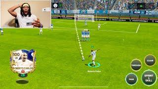 TOTY Roberto Carlos Free-Kick is UNSTOPPABLE(45m) - FC MOBILE