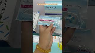 There are all kinds of disease tests we can make. Here are Recare design, the product name on back.