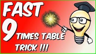 Fast 9 times table trick!!!