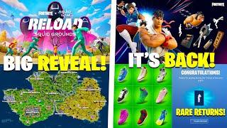 RARE Emotes & Street Fighter Skins RETURN! Squid Game RELOAD Map + Skins FULL REVEAL!