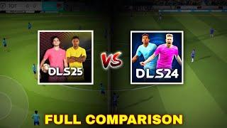 DLS 25 vs DLS 24 Full Comparison | Dream League Soccer 2025