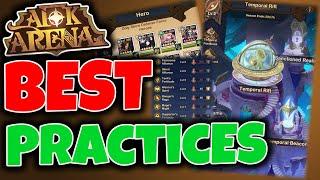 TEMPORAL RIFT Best Practices. How to get a good start // AFK ARENA Guide