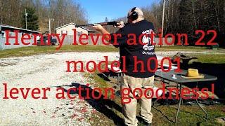 Henry lever action model h 001 22 long rifle.