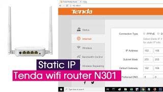 TENDA N301 | Configure Static IP Mode | NETVN