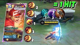 PAQUITO PERFECT BUILD AND COMBO FOR 1 HIT!! - PAQUITO GAMEPLAY - Mobile Legends