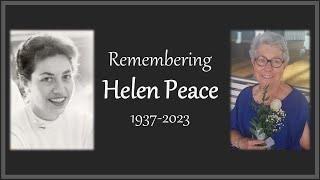 Helen Peace - Funeral Service