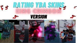 [YBA] Rating Stand Skins (King Crimson Skins)