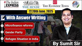 20 June 2025 Editorial discussion |  Microfinance Reforms, Gender Parity, Refugee policy