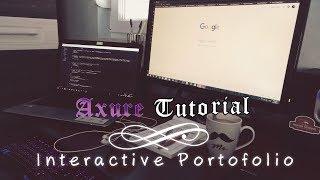 Axure RP8 Tutorial | Create an interactive Web Portofolio Sketch