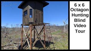 Octagon Deer Hunting Blind Tour - Elevated and Ready to Hunt!