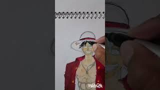 Luffy drawing #anime #drawing #shorts # one piece