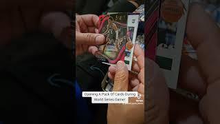 Opening A Basketball Pack Of Cards During World Series Game!  University Of Georgia, pardon me.
