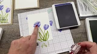 How to make a simple Handmade Tulip Card Tutorial