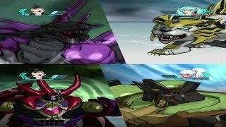 Bakugan Omega Leonidas & Battle Ax Vladitor vs Tigrerra & Gorem