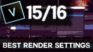 VEGAS PRO 16: How To Apply The BEST Render Settings! (1080p 60FPS)