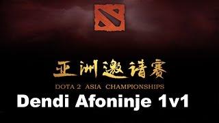 Dendi vs Afoninje 1v1 Solo DAC Dota 2