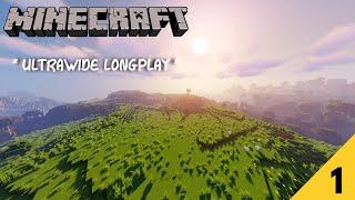 Minecraft Relaxing Longplay Ep. 1 The Beginning | ULTRAWIDE | No Commentary