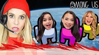 Rebecca Zamolo Plays Among Us w/ Real Gamers!  Merrell Twins, Brianna, Royalty Family! Zamfam Gaming