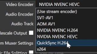 OBS 29.1.1 - Intel Quicksync (QSV) HEVC H265 Missing / Disappeared