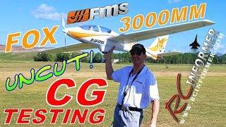 FMS FOX 3000mm CG TESTING FLIGHT By: RCINFORMER