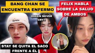 BANG CHAN ESTÁ ENFERM0 Y FELIX HABLA SOBRE SU ESTADO DE SALUD |STAY SORPRENDE A BANG CHAN AL QUITAR