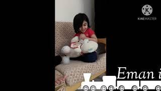 Emaan Feed teddy bear at home Doha Qatar