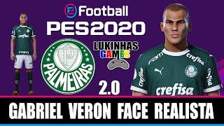 PES 20 - GABRIEL VERON - PALMEIRAS / FACE REALISTA 2.0 / LOOK ALIKE / HOW TO MAKE / TUTORIAL