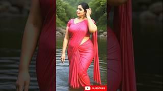 Serene Soul : A Pretty Woman Sitting in River |  #prettygirl​​ #prettywoman​​  #dubaiprincess​​