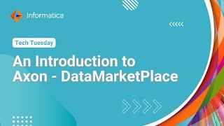 An Introduction to Axon - DataMarketPlace