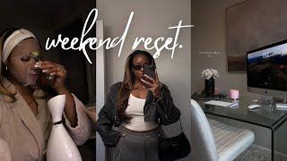 Weekend Reset  organizing, paying bills, + self care night!