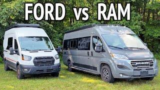 Which is Better: Ram ProMaster vs Ford Transit Camper Van