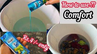 Comfort Fabric Conditioner | How to use Comfort Fabric Conditioner in Hand Wash