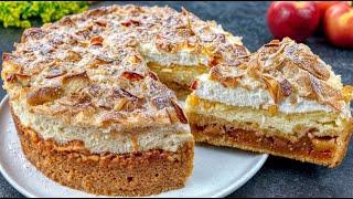 Ich habe noch nie so leckeren Apfelkuchen gegessen! Einfaches und leckeres Rezept