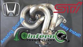 HOW TO MAKE YOUR CIVIC SOUND LIKE AN STI!! | InfernoFab UEL Header Install on 2002 Honda Civic