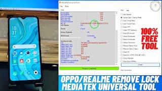 Oppo A1k Pin, Pattern Unlock Mediatek Universal ToolAll Oppo/Realme MTK One Click Unlock Free Tool