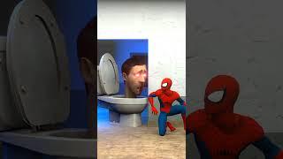 Skibidi Toilet Catches Spiderman  Spiderman Vs Skibidi Toilet #shorts