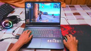 How to play freefire in laptop | freefire laptop handcam || acer nitro 5 freefire gameplay