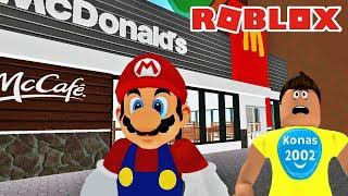 ROBLOX MARIOS MCDONALDS ! | Roblox Gameplay || Konas2002