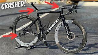 Can we FIX this Specialized S-works Tarmac SL7 after falling in a CRASH?!