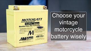 Battery Options for Vintage Honda Motorcycles