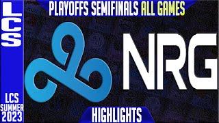 C9 vs NRG Highlights ALL GAMES | LCS Summer 2023 Playoffs Semifinals | Cloud9 vs NRG Esports