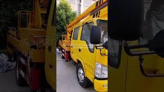 100P double-row cabin 18.5m folding arm truck crane