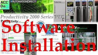 Productivity 2000 Series PLC Software Installation