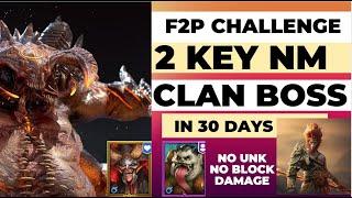 RAID: Shadow Legends | F2P Challenge 2025 | ep. 8 | 2 key NM Clan Boss | No UNK | No block damage !!