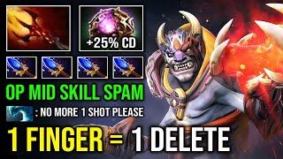 How to Solo Mid Lion with First Item Midas OC 1 Shot Finger Max Stack Unlimited Skill Spam Dota 2