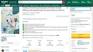 How I created a book on Amazon Word Search, Sudoku 2 months in 20 minutes for a gift for dear ones
