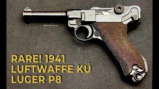 RARE WW2 1941 Luftwaffe Luger Kü