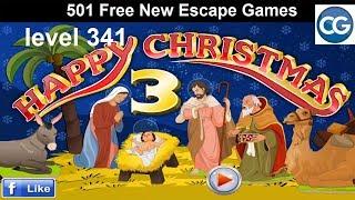 [Walkthrough] 501 Free New Escape Games level 341 - Happy christmas 3 - Complete Game