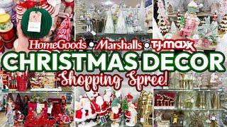 CHRISTMAS DECOR SHOPPING SPREE!  HomeGoods, TJ Maxx, Marshalls | Christmas Decorating Ideas