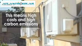 Atlantis Solar ® Triple Thermal Patented Solar Air Conditioner Large UAE Dubai Installation 2018